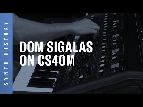 Yamaha Synth Space History | CS40M | Dom Sigalas