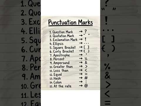 Punctuation Marks