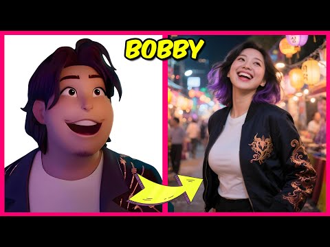 ALL KPOP👹: DEMON HUNTERS WITH GENDER SWAPS! 👧+ Their Favorite Movies, Snacks, Drinks & More! | Bobby