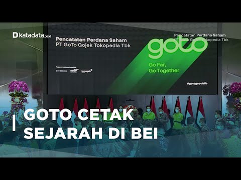 Hari Pertama IPO, GoTo Raih Dana Rp. 13 Triliun | Katadata Indonesia