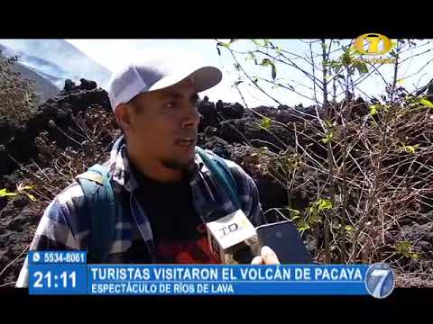 Turistas visitaron el Volcán de Pacaya
