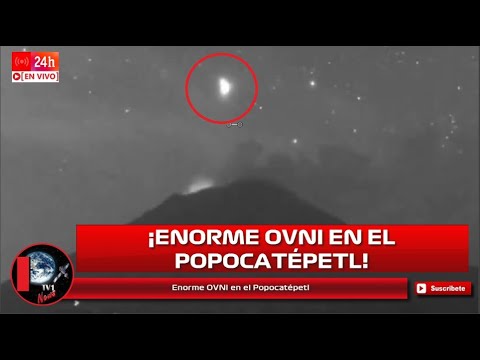 Enorme OVNI sobrevuela el Volcán Popocatépetl Video 9 de Mayo 2024 UFO