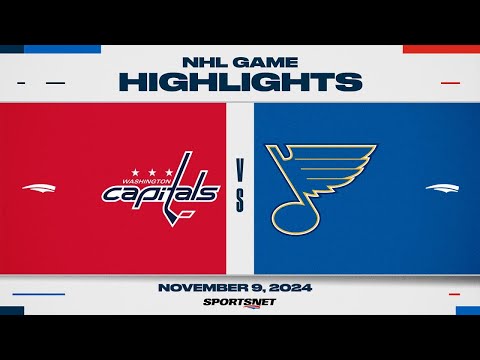 NHL Highlights | Capitals vs. Blues - November 9, 2024