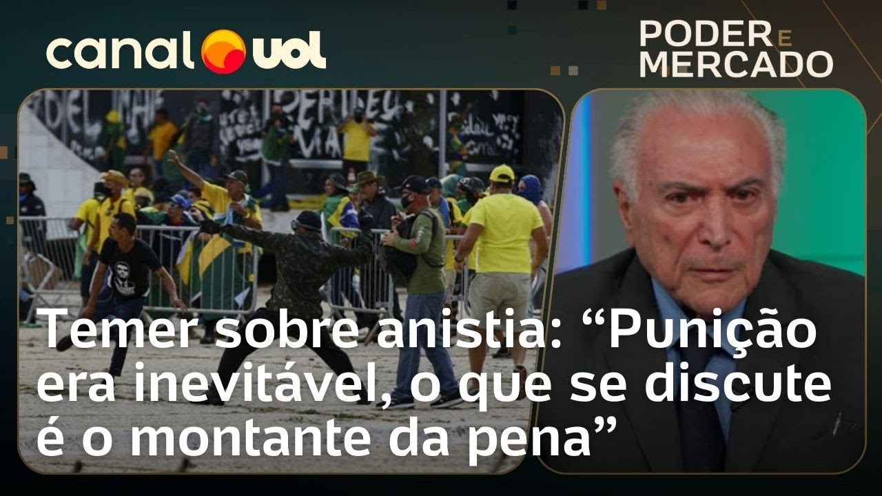 Temer sobre anistia: Queixa não é sobre punição, o que se discute é o ‘montante’ da pena