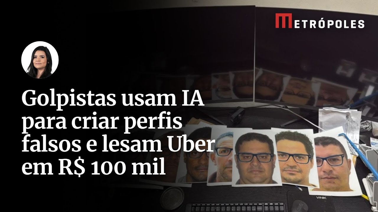 Golpistas usam IA para criar perfis falsos e lesam Uber em R$ 100 mil