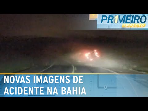 Novas imagens mostram acidente que deixou 9 mortos na Bahia | Primeiro Impacto (12/04/24)