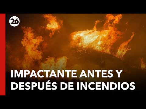 FUEGO EN CHILE | El impactante antes y después de los incendios