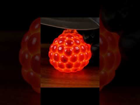 Gold vs Sand vs Glass vs Lava Raspberry | Which is the Best? 🤯 | #ASMR #Satisfying #shorts