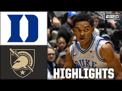 Duke Blue Devils vs. Army Black Knights | Full Game Highlights | ESPN College Basketball