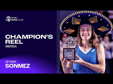 Zeynep Sonmez, Turkey's FIRST WTA champion since 2016 🏆 Best points from Mérida!