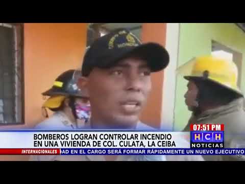Se reporta incendio en una vivienda en la colonia Esquípulas de La Ceiba