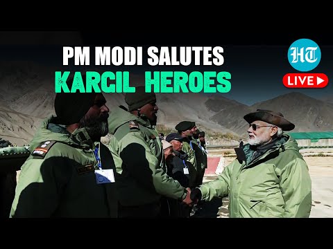 LIVE: PM Modi Pays Tribute To Kargil Warriors At Shradhanjali Samaroh | Vijay Diwas 2024 | Dras