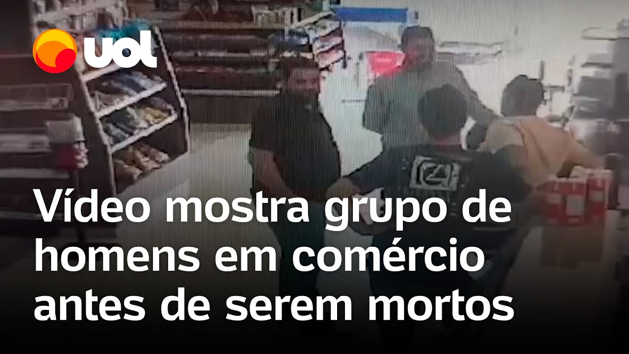 Homens mortos no PR vídeo mostra grupo em um comércio antes de serem assassinados em Icaraíma