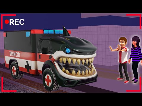 There's Horror Secret Place Anomali Shark Ambulance Haunted Yuta Mio 😱 SAKURA SCHOOL SIMULATOR