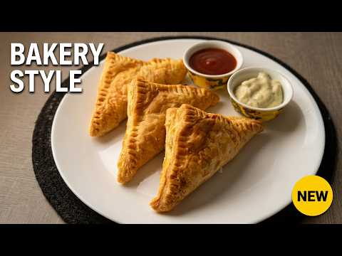 Classic Aloo Patties Recipe | Flaky Bakery- Style Aloo Puff at Home | Flavours Of Food