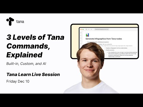 3 Levels of Tana Commands in 30 Minutes