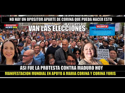 Asi fue la PROTESTA mundial contra MADURO en apoyo a Maria Corina y Yoris HOY 6 ABRIL