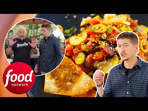 Hunter Fieri Makes Guy A Spicy Tuna Poke With Wonton Chips | Guy's Ranch Kitchen