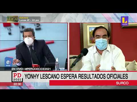 ? #PerúDecide2021 | Yonhy Lescano espera resultados oficiales