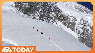 Thumbnail for the video "Climbers Missing After Avalanche on Broad Peak in Pakistan" from TODAY