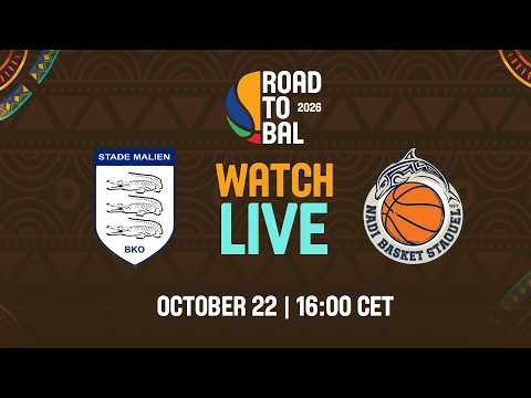 <strong>LIVE</strong> -Stade Malien v Nadi Basket Staoueli | Africa Champions Clubs <strong>ROAD</strong> TO B.A.L. 2027 | Group Phase