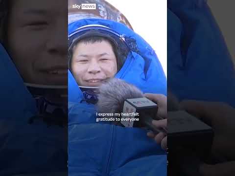 Chinese astronauts land safely back on Earth