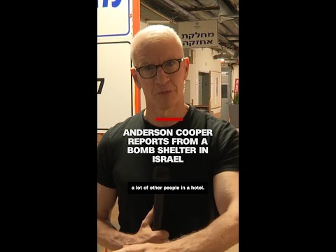 Anderson Cooper reports from a bomb shelter in Israel