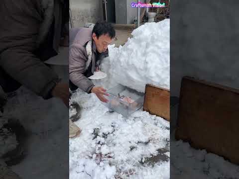 DIY Outdoor Refrigerator — Simple Outdoor Fresh-Keeping Device in Snowy Weather