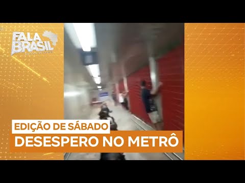 Passageiro emociona ao gravar vídeo de despedida em meio à inundação da estação Jardim São Paulo