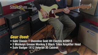 Suhr Classic T Shoreline Gold HH Electric #29913 Quick n' Dirty