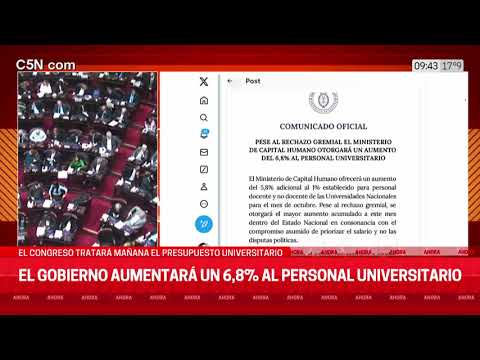 EL PRO CONFIRMÓ su APOYO al VETO de MILEI: EL GOBIERNO AUMENTARÁ 6,8% el PERSONAL UNIVERSITARIO