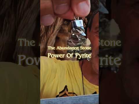 Abundance begins with recognition.Pyrite is known for boosting self worth and prosperity