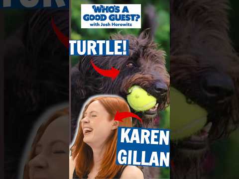 Karen Gillan (Avengers, Jumanji) and her dog TURTLE! | Who's A Good Guest?