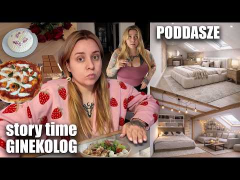 Story time 🩺 ginekolog 🧘🏼‍♀️ WIZUALIZACJE poddasza ☀️ treningi 💖 obiady 🎞  Dzień pizzy!
