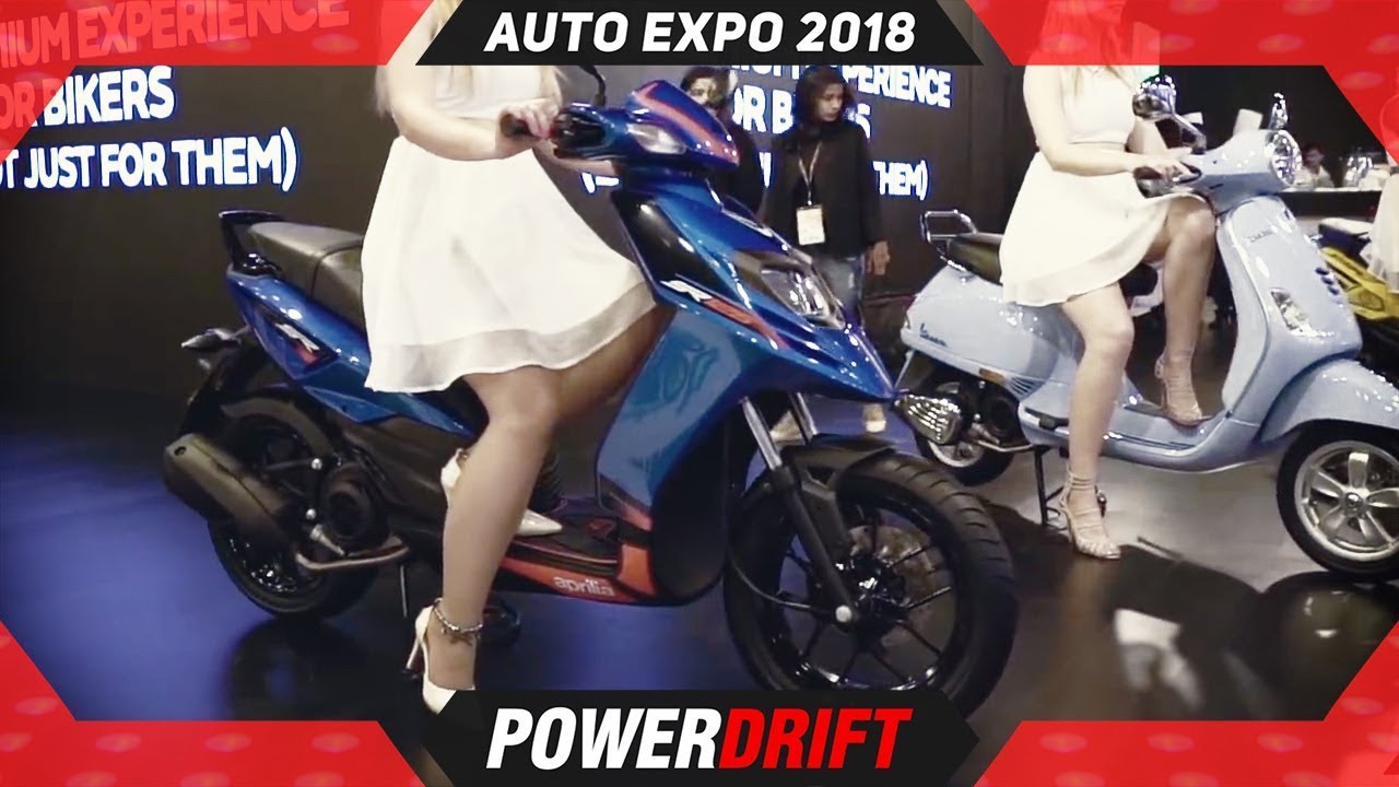2018 Aprilia SR 125 @ Auto Expo : PowerDrift