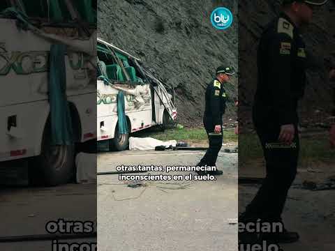 Momento exacto del grave accidente en vía Bogotá - La Vega - Blu Radio #noticias