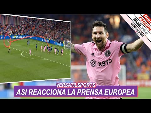 ASI REACCIONA PRENSA EUROPEA a DOBLETE de ASISTENCIAS de MESSI INTER MIAMI vs CINCINNATI