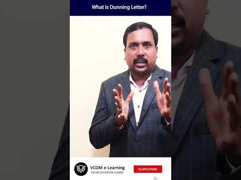 What is Dunning Letter? – #Shortvideo – #businesscommunication – #BishalSingh -Video@161