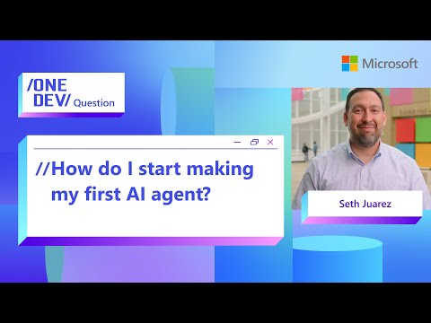 How do I start making my first AI agent?