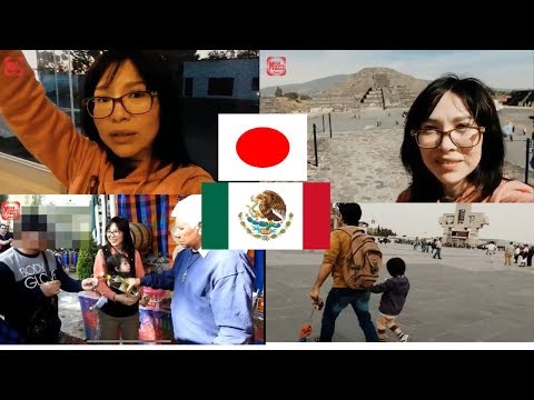 por fin conocio Teotihuacán mi Esposo Japones-Basilica de Guadalupe+Mexicana en Niigata Japon