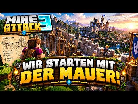Wir starten mit der Mauer I Minecraft Mineattack 3