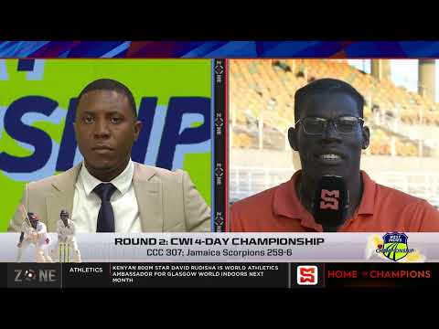 Zone review Round 2 CWI 4-day Championship: CCC 307, Jamaica Scorpions 259-6