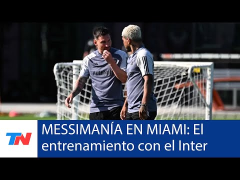 MESSIMANIA EN MIAMI: Leo entrenó con el Inter Miami se reencontró con Busquets