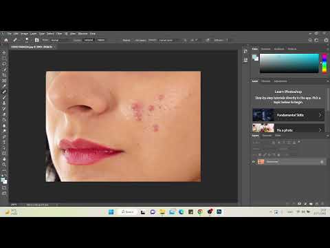 จีรพร เนื่องชมภู การใช้เครื่องมือHealingBrushToolโดยใช้โปรแกรมAdobePhotoshop