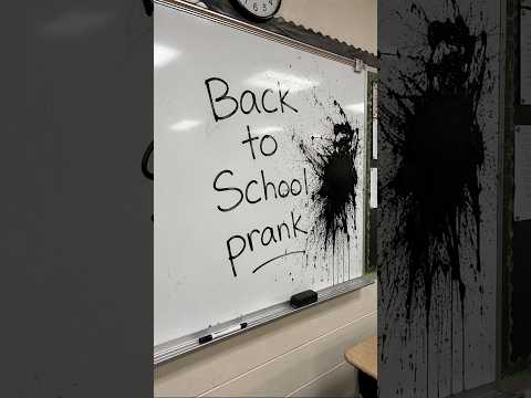 Back to school prank on teacher