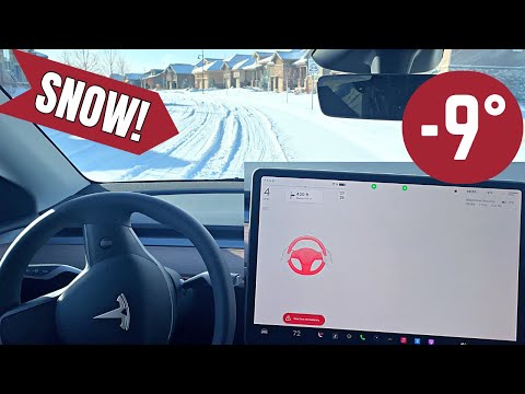 Tesla FSD SNOW Testing | FSD Beta v11.4.9 | 2023.44.30.8