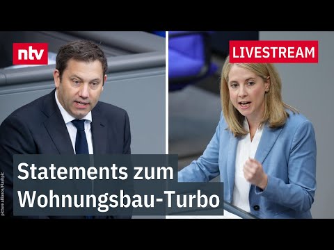 LIVE: Statements zum Wohnungsbau-Turbo mit Finanzminister Klingbeil und Bauministerin Hubertz