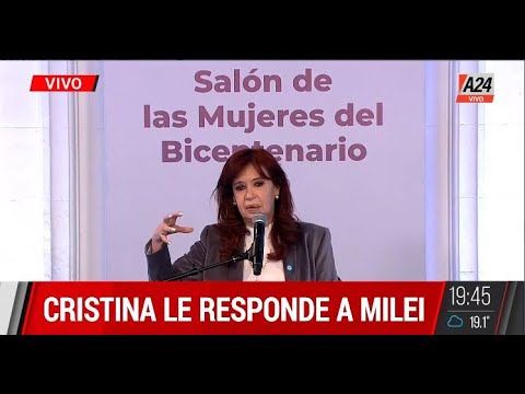 Cristina Fernández le responde a Javier Milei: Lo del superávit es trucho