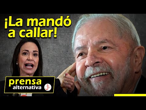Lula puso en su lugar a María Corina!!!