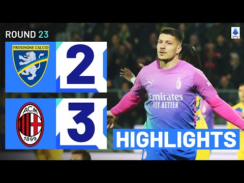 FROSINONE-MILAN 2-3 | HIGHLIGHTS | Jovic turns it around for Milan! | Serie A 2023/24